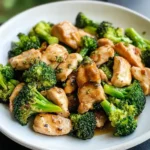 5 ingredient chicken and broccoli recipe with garlic soy sauce